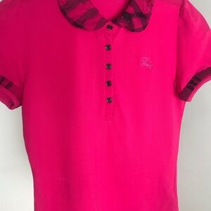 Burberry Brit Girls Short Sleeve Top Sz M